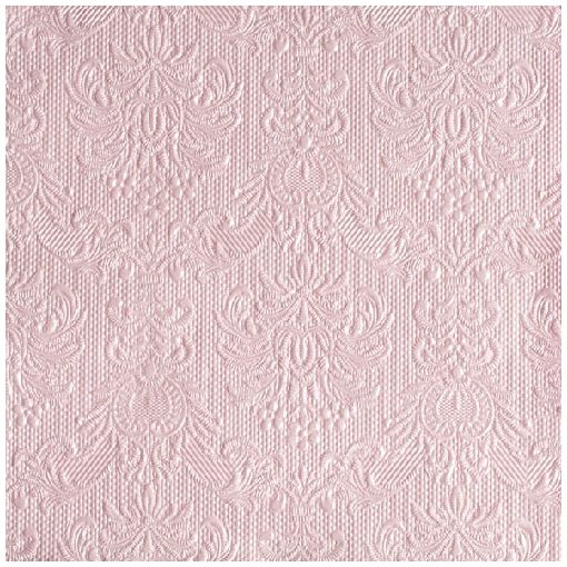 Elegance pearl pink dombornyomott papírszalvéta 33x33cm,15db-os