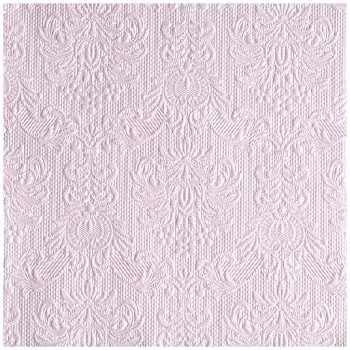Elegance pearl lilac dombornyomott papírszalvéta 33x33cm,15db-os