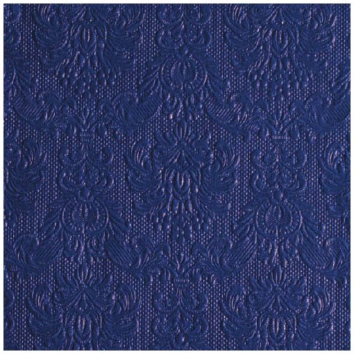 Elegance blue dombornyomott papírszalvéta 33x33cm,15db-os