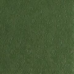   Elegance dark green dombornyomott papírszalvéta 40x40cm, 15db-os