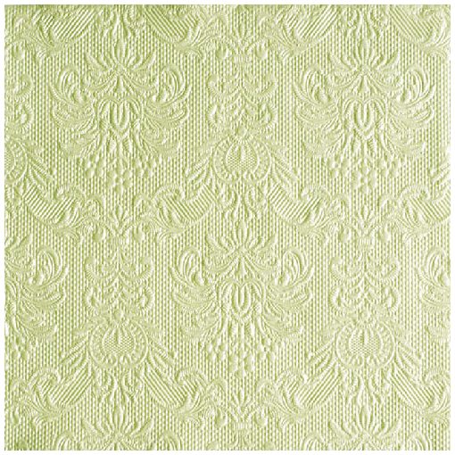 Elegance Green pearl dombornyomott papírszalvéta 40x40cm,15db-os