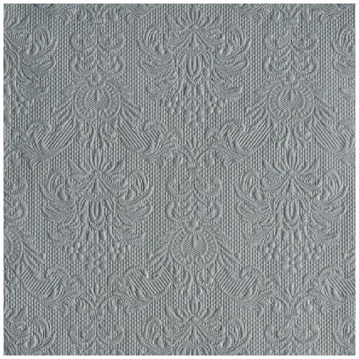 Elegance grey dombornyomott papírszalvéta 40x40cm,15db-os