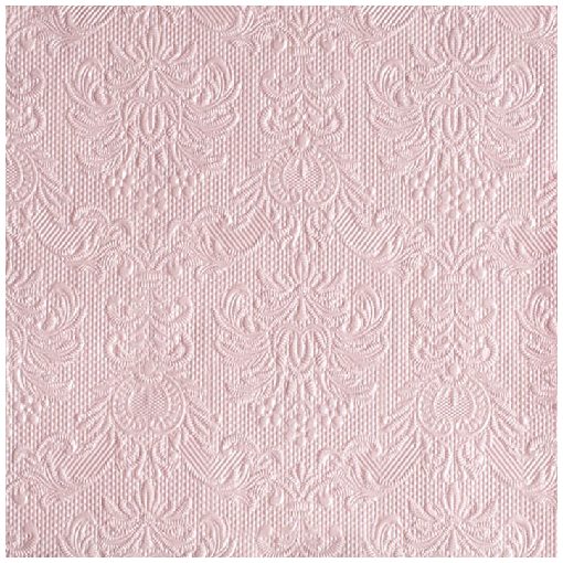 Elegance pearl pink dombornyomott papírszalvéta 40x40cm,15db-os