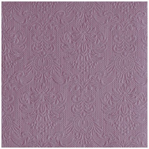 Elegance Pale Lilac dombornyomott papírszalvéta 40x40cm,15db-os