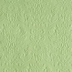  Elegance Pale Green dombornyomott  papírszalvéta 33x33cm,15db-os