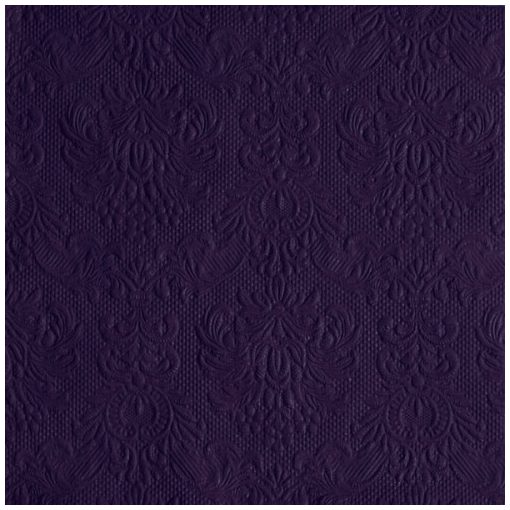 Elegance violet dombornyomott papírszalvéta 40x40cm,15db-os