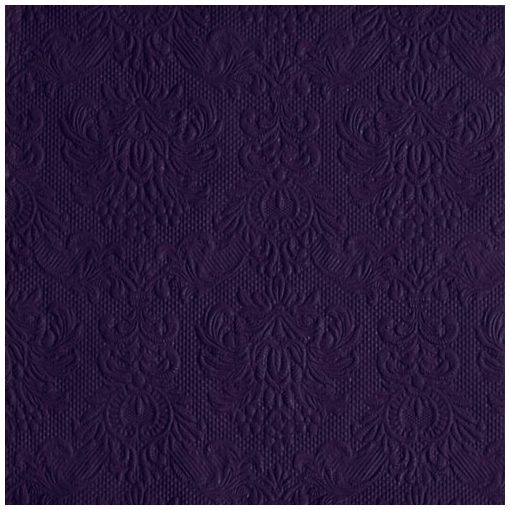 Elegance Violet dombornyomott papírszalvéta 33x33cm,15db-os