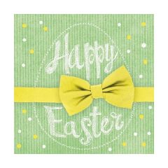 Happy Easter yellow 3 rétegű lunch papírszalvéta 33x33cm
