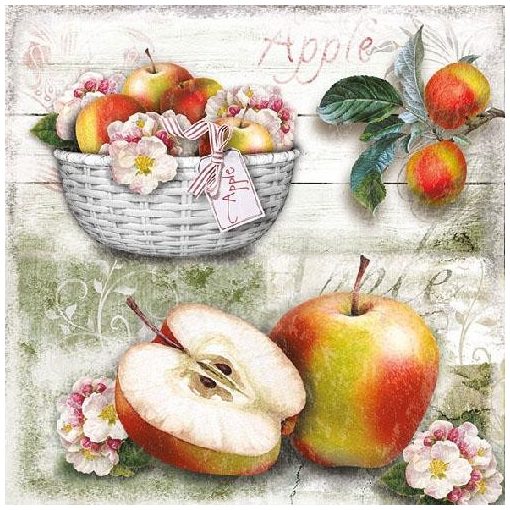 Apple Basket papírszalvéta 33x33cm,20db-os