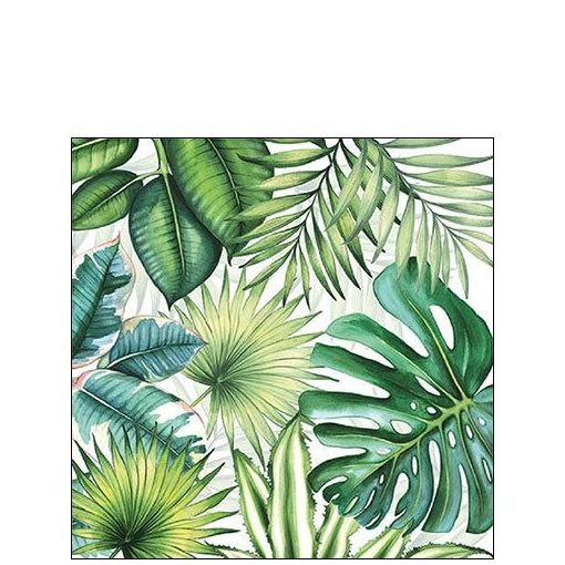 Tropical Leaves papírszalvéta 25x25cm,20db-os