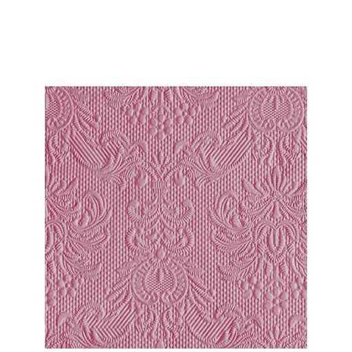 Elegance Pale Rose dombornyomott papírszalvéta 25x25cm,15db-os