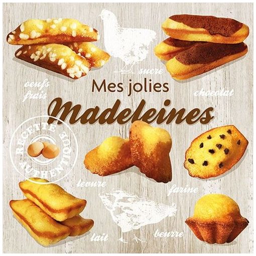 Madeleines papírszalvéta 33x33cm,20db-os