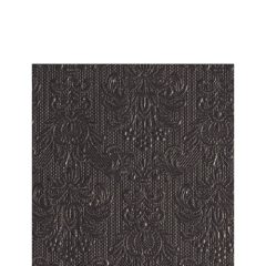   Elegance dark grey dombornyomott papírszalvéta 25x25cm,15db-os