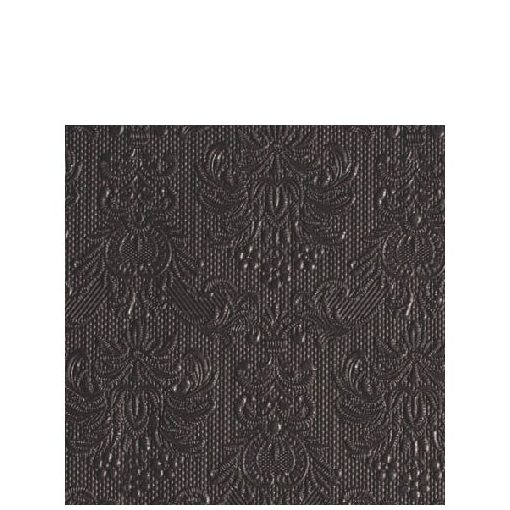 Elegance dark grey dombornyomott papírszalvéta 25x25cm,15db-os