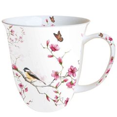Bird & Blossom white porcelánbögre 0,4l