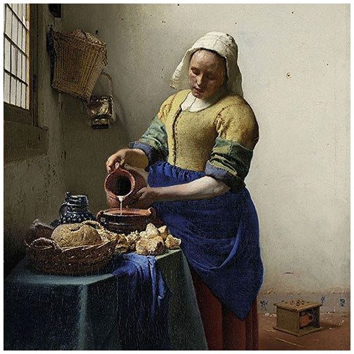 The Milkmaid papírszalvéta 33x33cm,20db-os, Vermeer