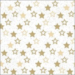 Stars All Over Gold papírszalvéta 33x33cm,20db-os