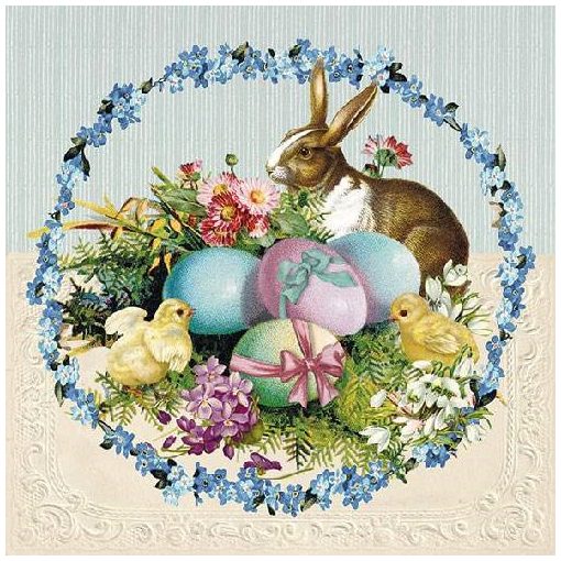 Easter Egg Wreath papírszalvéta 33x33cm,20db-os