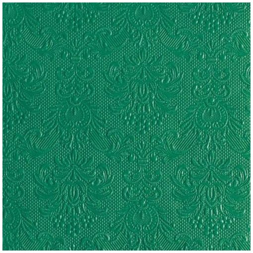 Elegance Ivy Green dombornyomott papírszalvéta 40x40cm, 15db-os