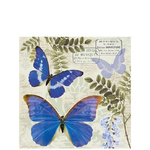 Blue Morpho papírszalvéta 25x25cm,20db-os