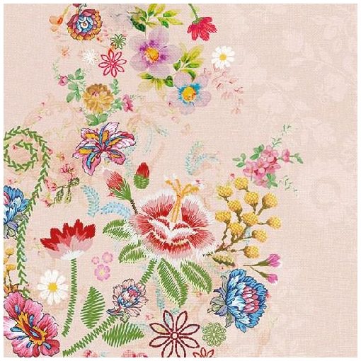 Embroidery Flowers Rose papírszalvéta 33x33cm,20db-os
