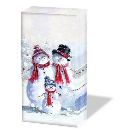Snowman With Hat papírzsebkendő,10db-os
