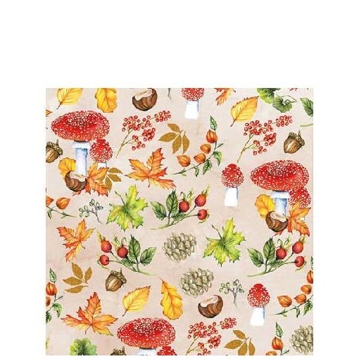 Autumn Pattern papírszalvéta 25x25cm,20db-os