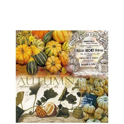 Autumn Pumpkins papírszalvéta 25x25cm,20db-os