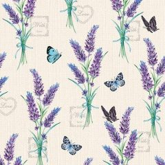 Lavender With Love Cream papírszalvéta 33x33cm,20db-os
