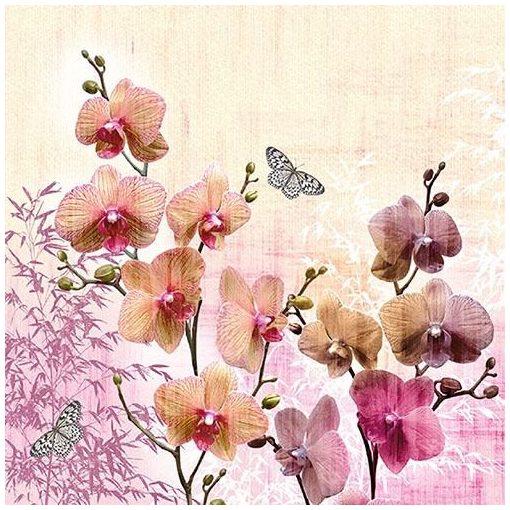 Orchid Orient papírszalvéta 33x33cm,20db-os