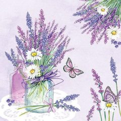 Lavender Jar Lilac papírszalvéta 33x33cm,20db-os
