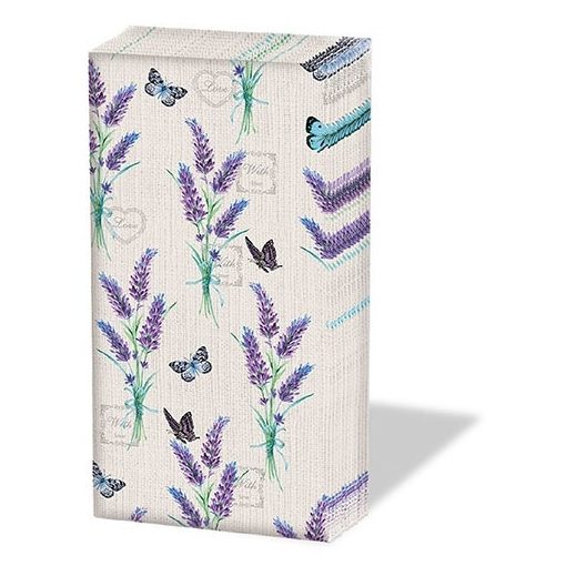 Lavender With Love Cream papírzsebkendő 10db-os