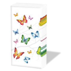 Colorful Butterflies papírzsebkendő 10db-os