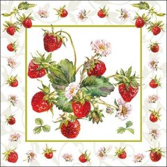 Fresh Strawberries papírszalvéta 33x33cm,20db-os