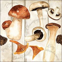 Champignon papírszalvéta 33x33cm, 20db-os