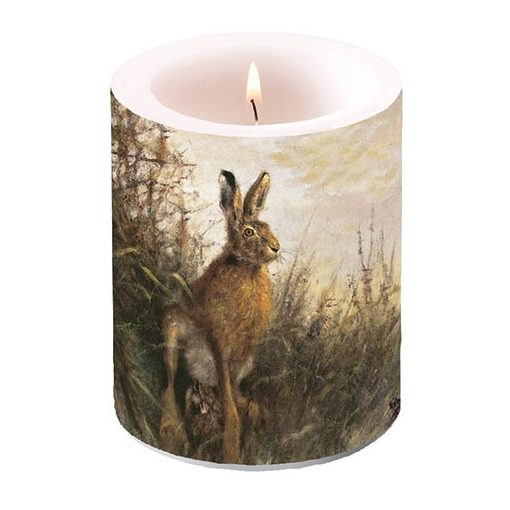 Portrait of Hare átvilágítós gyertya 12x10cm