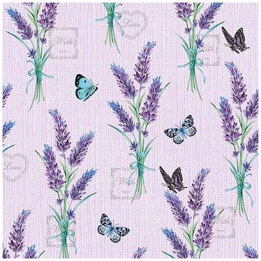 Lavender With Love Lilac papírszalvéta 33x33cm,20db-os