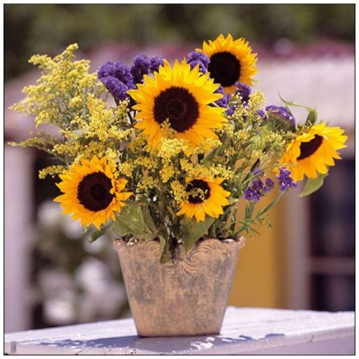Sunflower Bouquet papírszalvéta 33x33cm, 20db-os