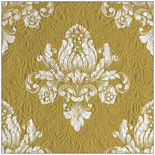 Elegance Barok Gold dombornyomott  papírszalvéta 33x33cm,15db-os