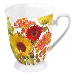 Sunny Flowers Cream porcelánbögre 0,25l