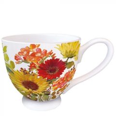 Sunny Flowers Cream porcelánbögre 0,45L