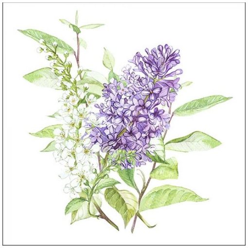 Lilac White papírszalvéta 33x33cm, 20db-os