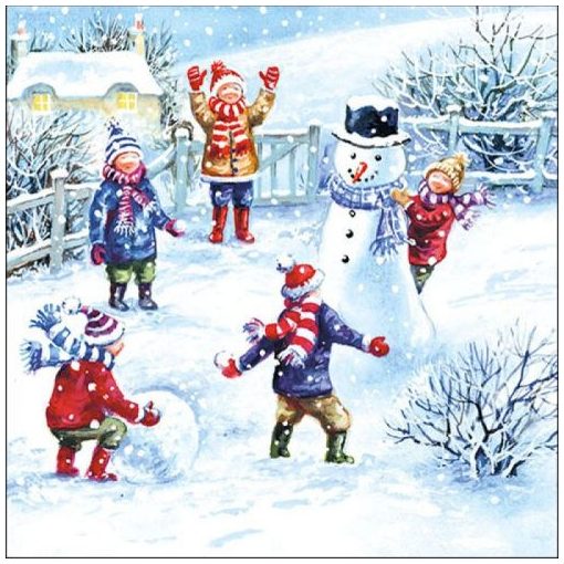 Snowfun papírszalvéta 33x33cm, 20db-os