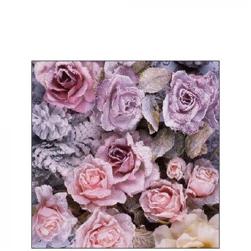 Winter Roses papírszalvéta 25x25cm, 20db-os