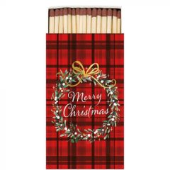 Christmas Plaid Red gyufa 6,5x11cm