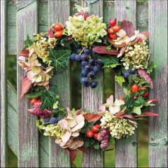 Autumn Wreath papírszalvéta 33x33cm, 20db-os