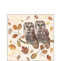Owl Couple papírszalvéta 25x25cm, 20db-os