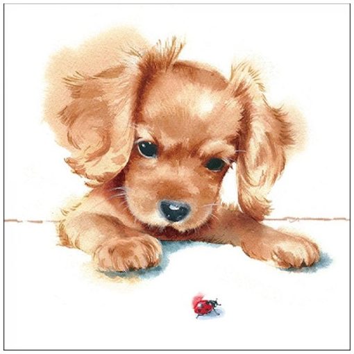 Puppy & Ladybird papírszalvéta 33x33cm,20db-os