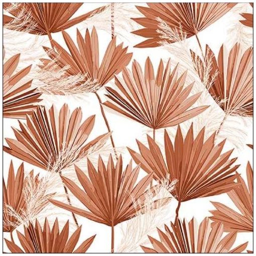 Palm Leaf Brown papírszalvéta 33x33cm,20db-os