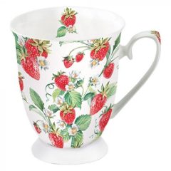 Garden Strawberries porcelánbögre 0,25L